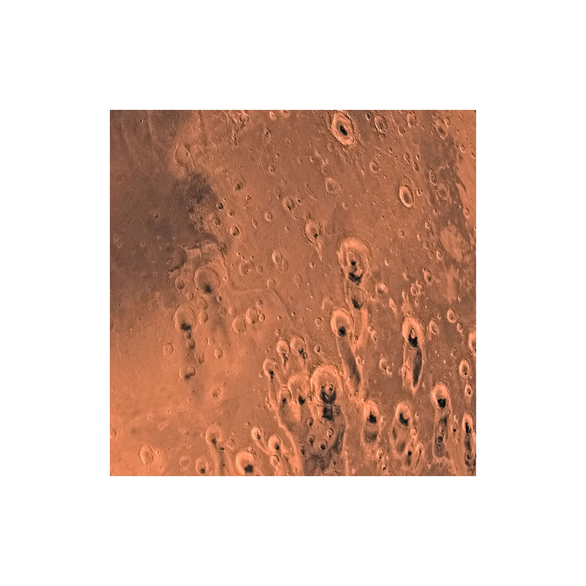 Komar  Selbstklebende Vlies Fototapete rund Mars Durchmesser 125 cm Bild 5