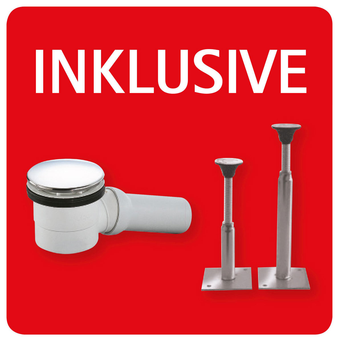 Schulte Duschwanne plan 80 x 90 cm weiß Bild 2