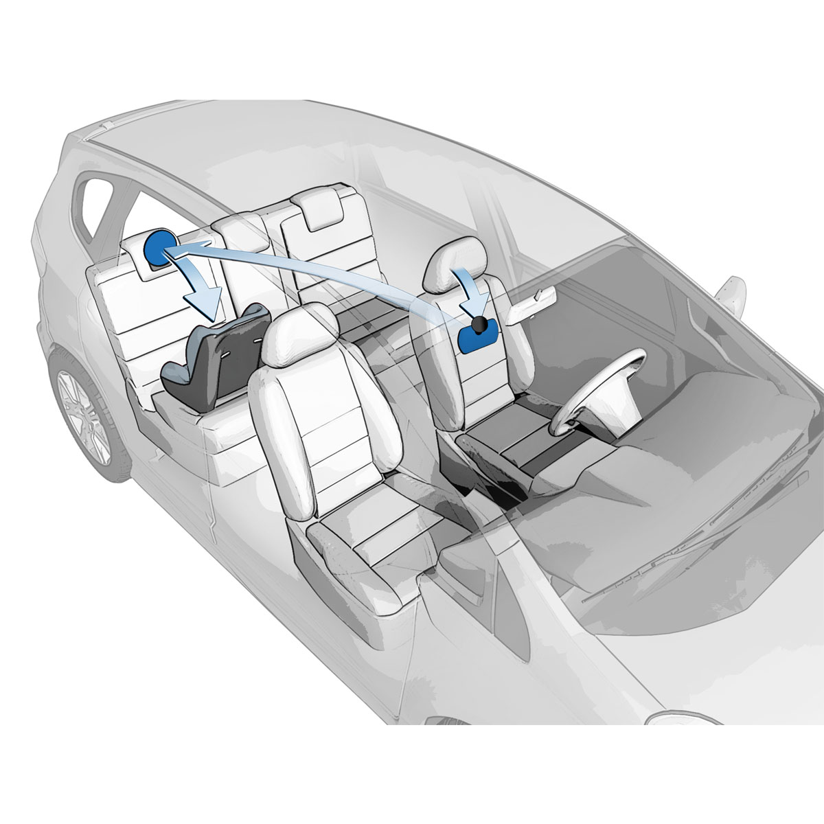 Reer Auto-Sicherheitsspiegel SafetyView schwarz Bild 5