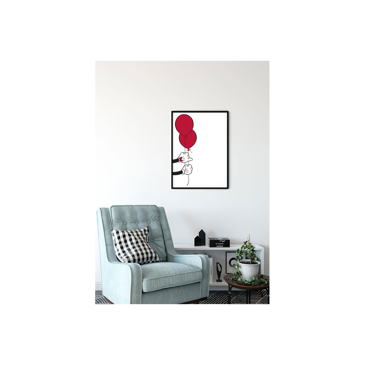 Komar  Wandbild Mickey Mouse Balloon 40x50 cm Bild 3