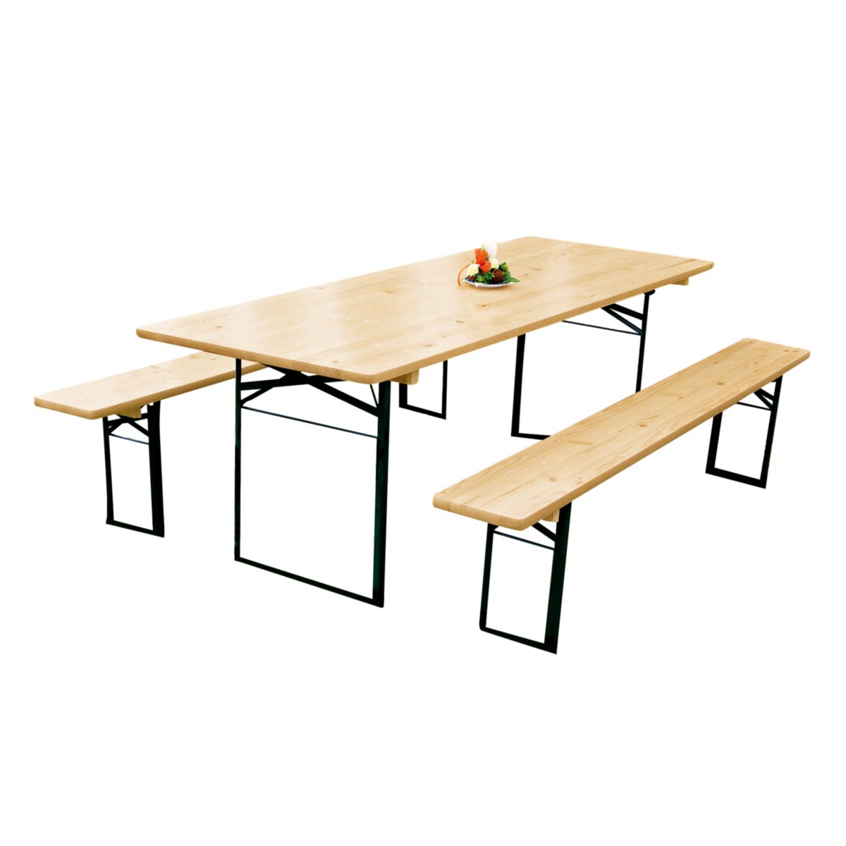 Festzeltgarnitur Standard mit Tisch 220 x 70 cm