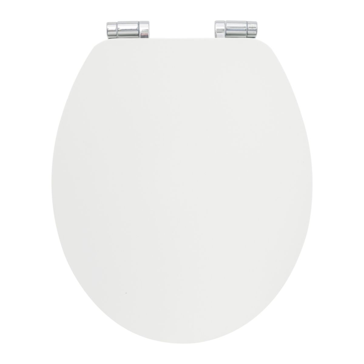 Valblue WC-Sitz Classic weiss mattMDF-Holzkern ASA Metallsch. verchromt
