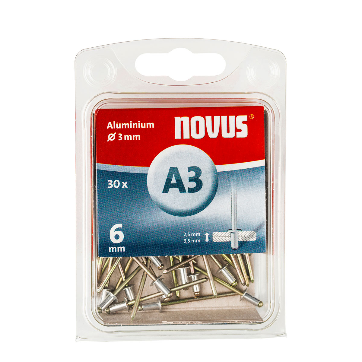 Novus Blindnieten A 3 x 6