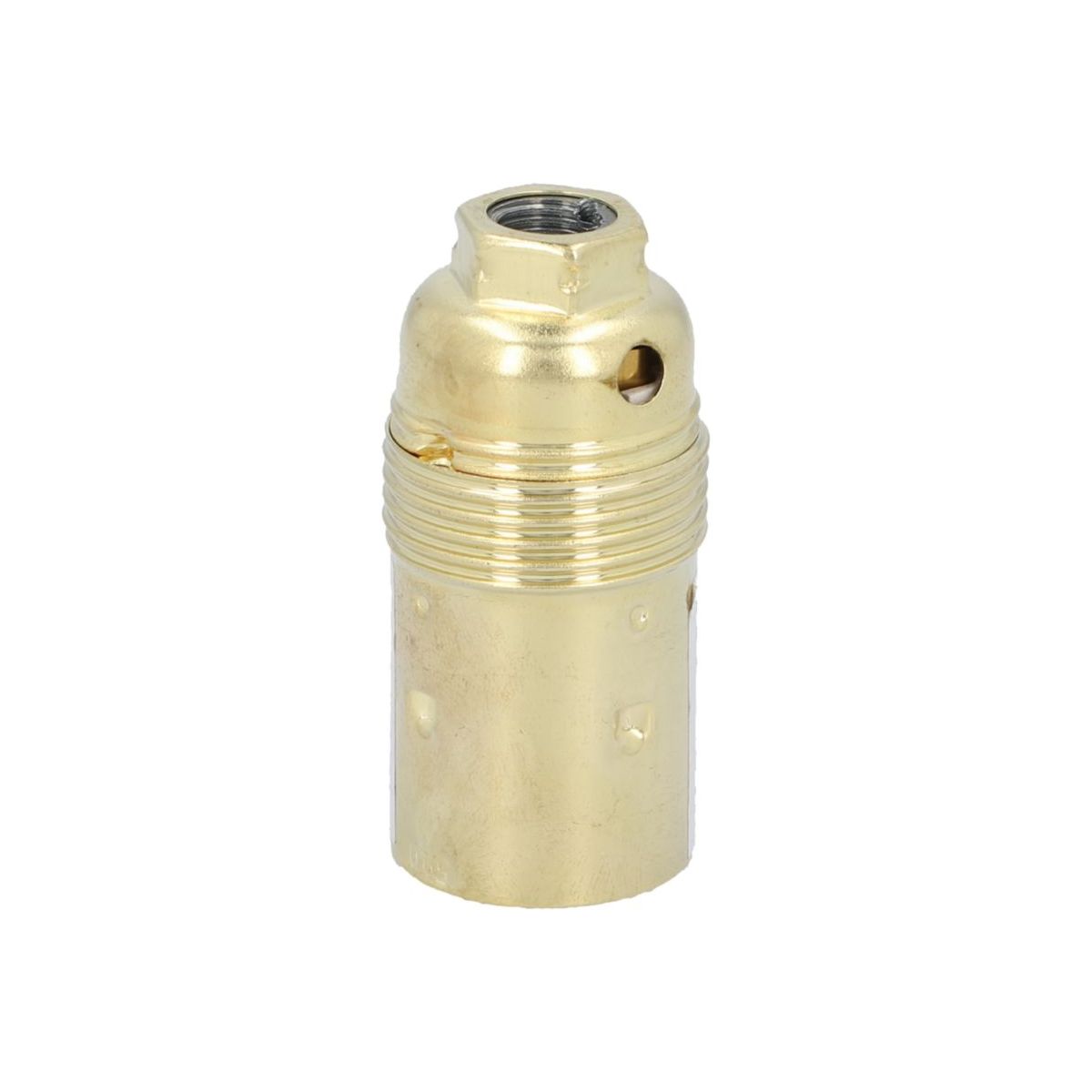 Unitec Lampen-Fassung E14 Glattmatnel messing