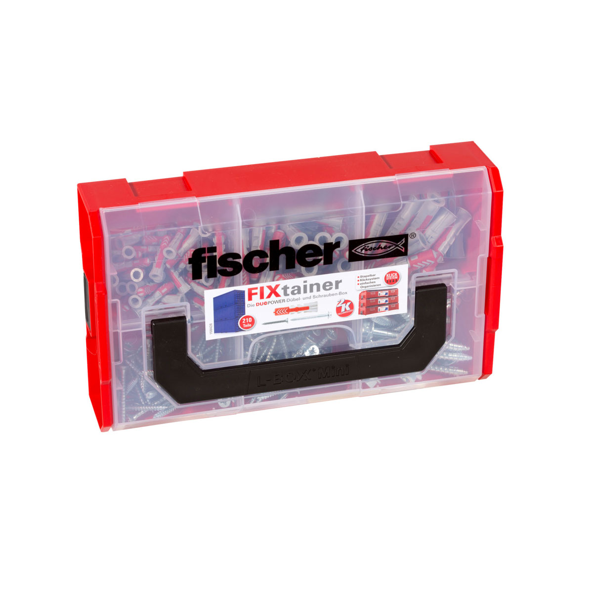 Fischer Sortimentsbox FIXtrainer Duopower mit Schrauben 210-teilig