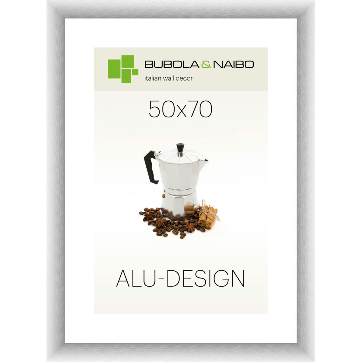 Alu-Rahmen AL02 50 x 70 cm Silber