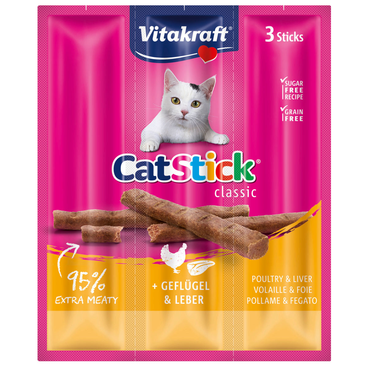 Cat-Stick mini Geflügel und Leber 3 Stück