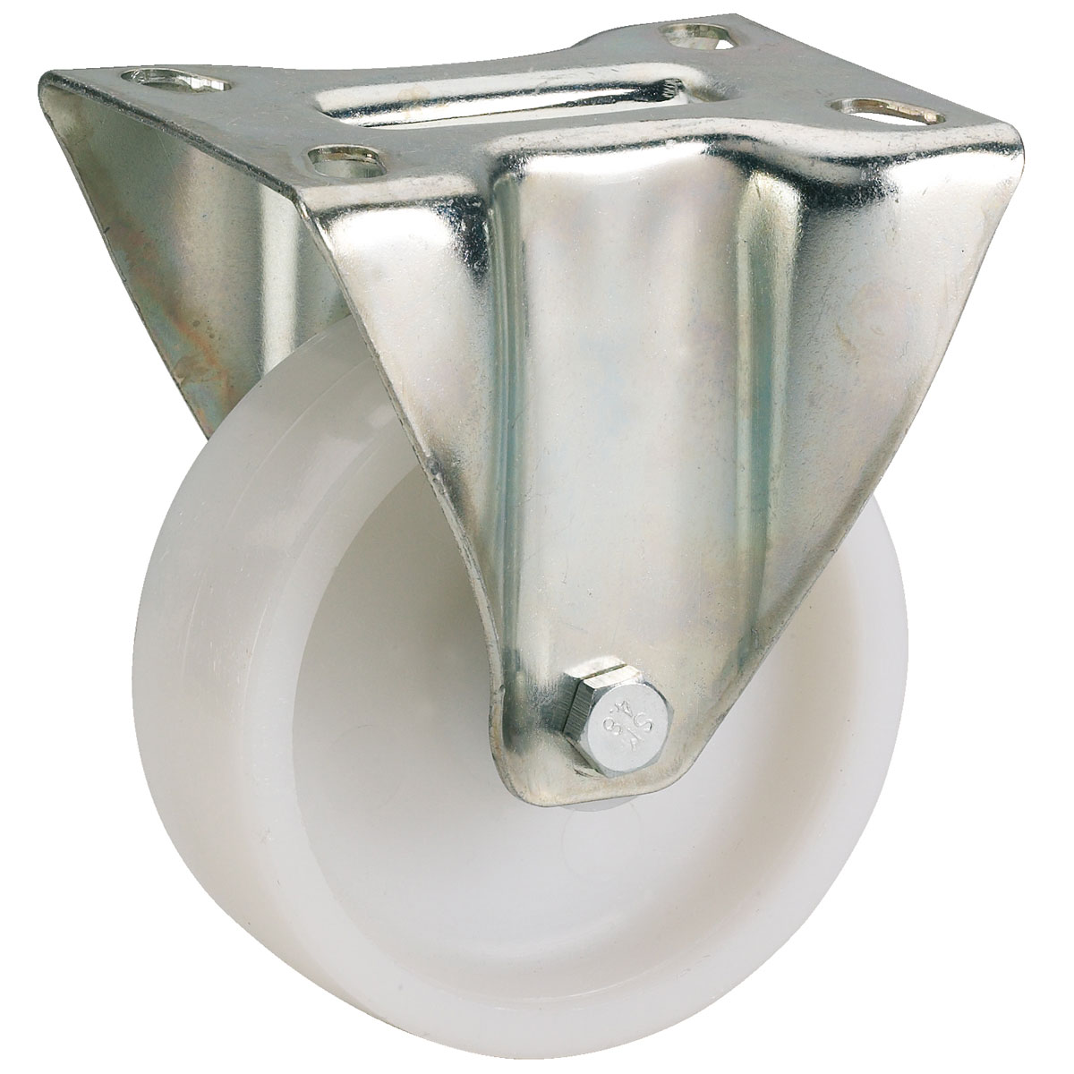 Dörner + Helmer Transportgeräte-Bockrolle mit Polyamidrad 80 x 35 mm verzinkt