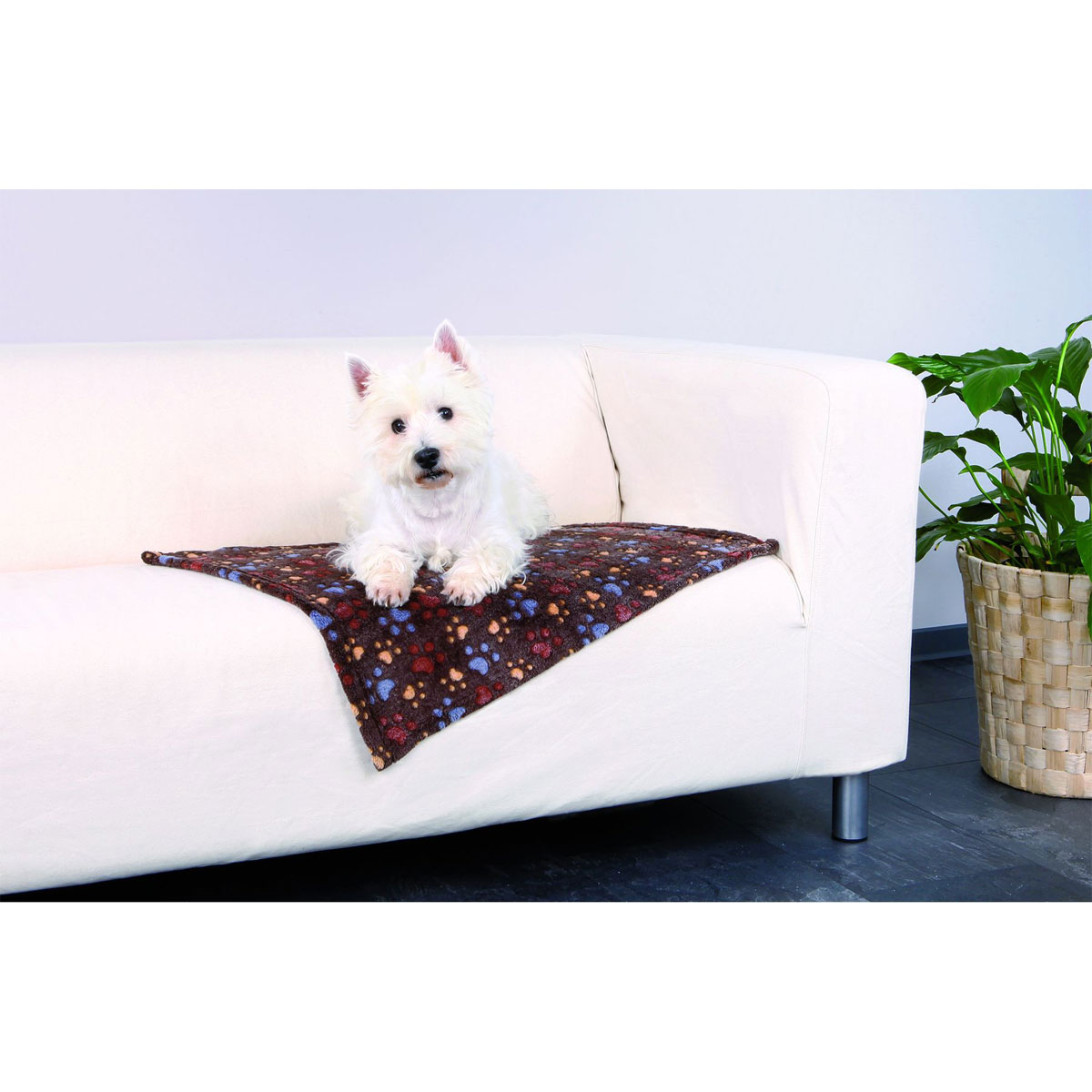 Trixie  Fleecedecke Laslo dunkelbraun 150 x 100 cm