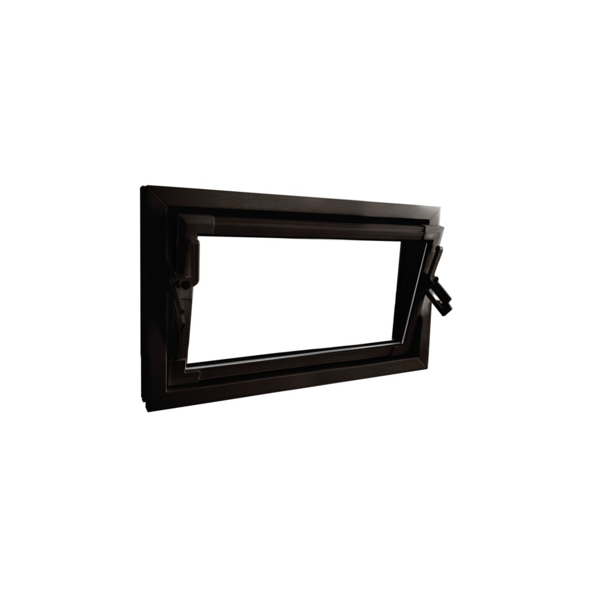 Kippfenster Q59 800 x 400 mm ISO Glas braun