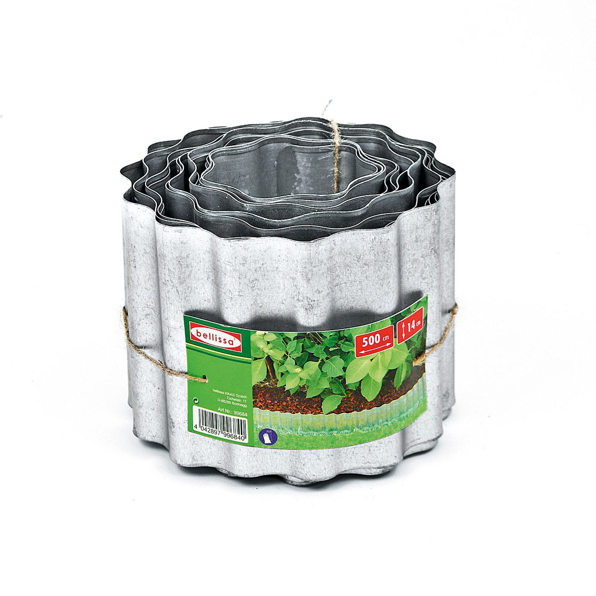 Rasenkante Welle verzinkt 500 x 14 cm