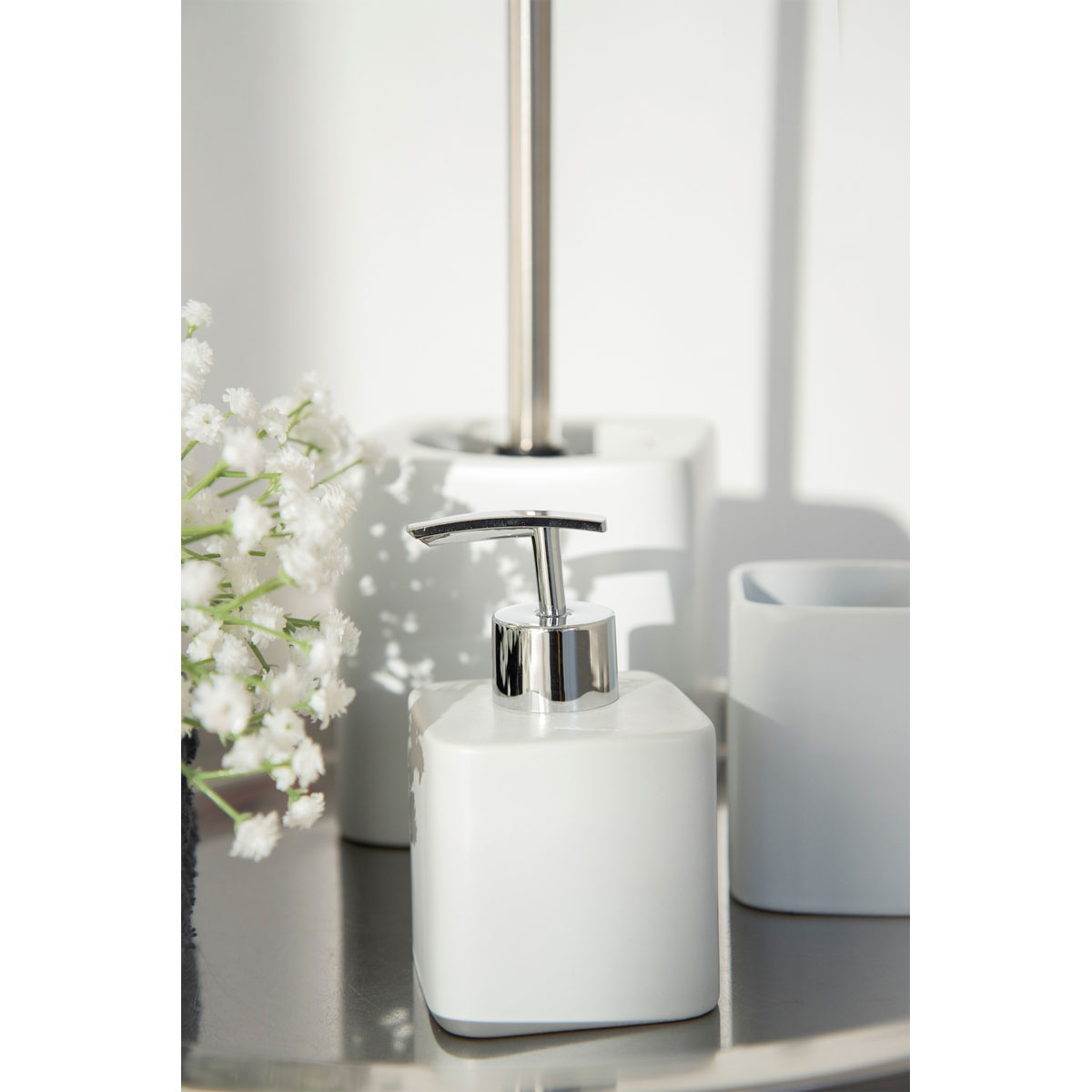 Wenko Seifenspender Hexa weiß 290 ml Bild 4