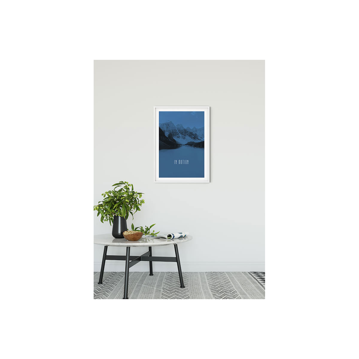 Komar  Wandbild Word Lake In Motion Blue 40x50 cm Bild 1