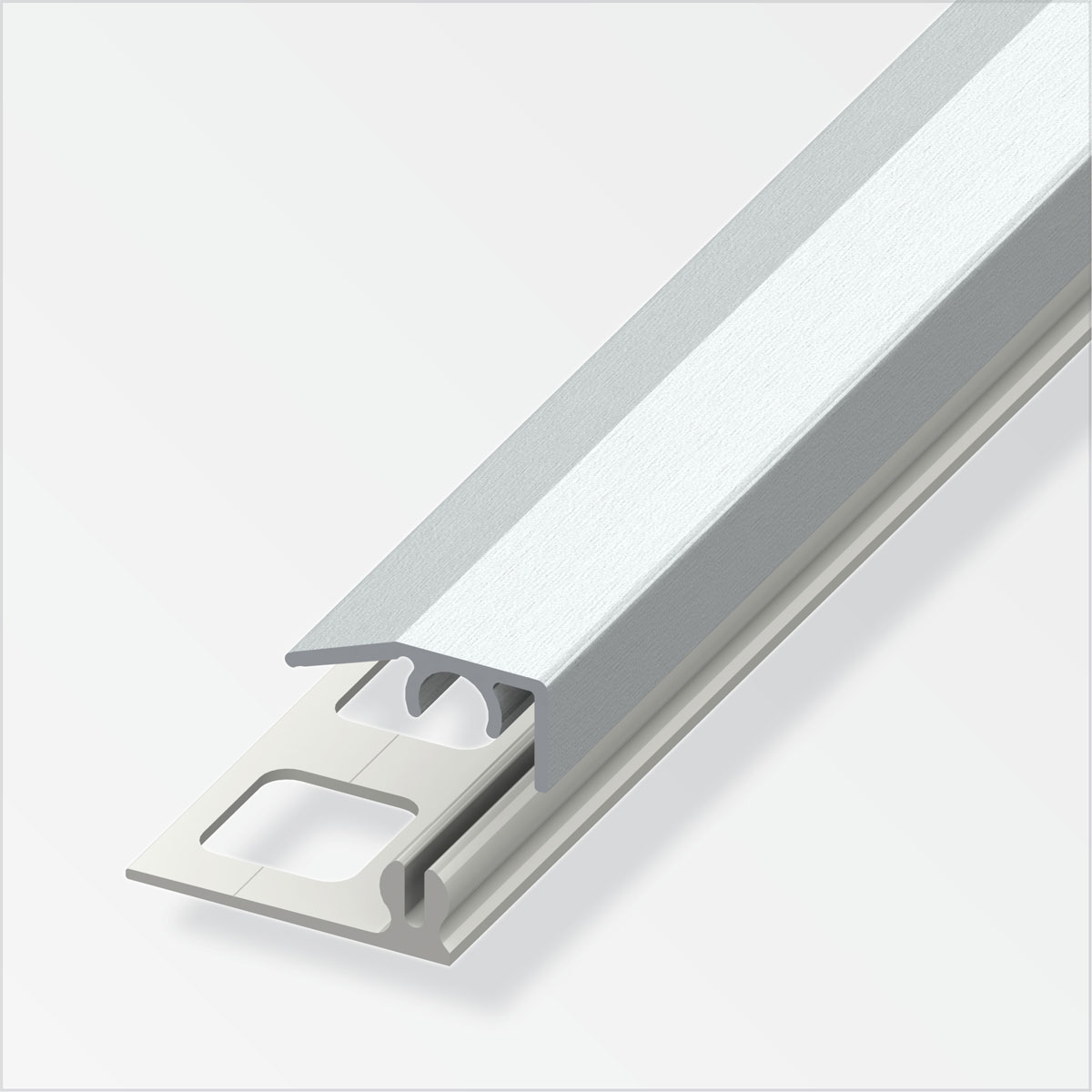 Alfer Abschlussprofil Clipstech-mini 8,5 mm 1m edelstahl-optik