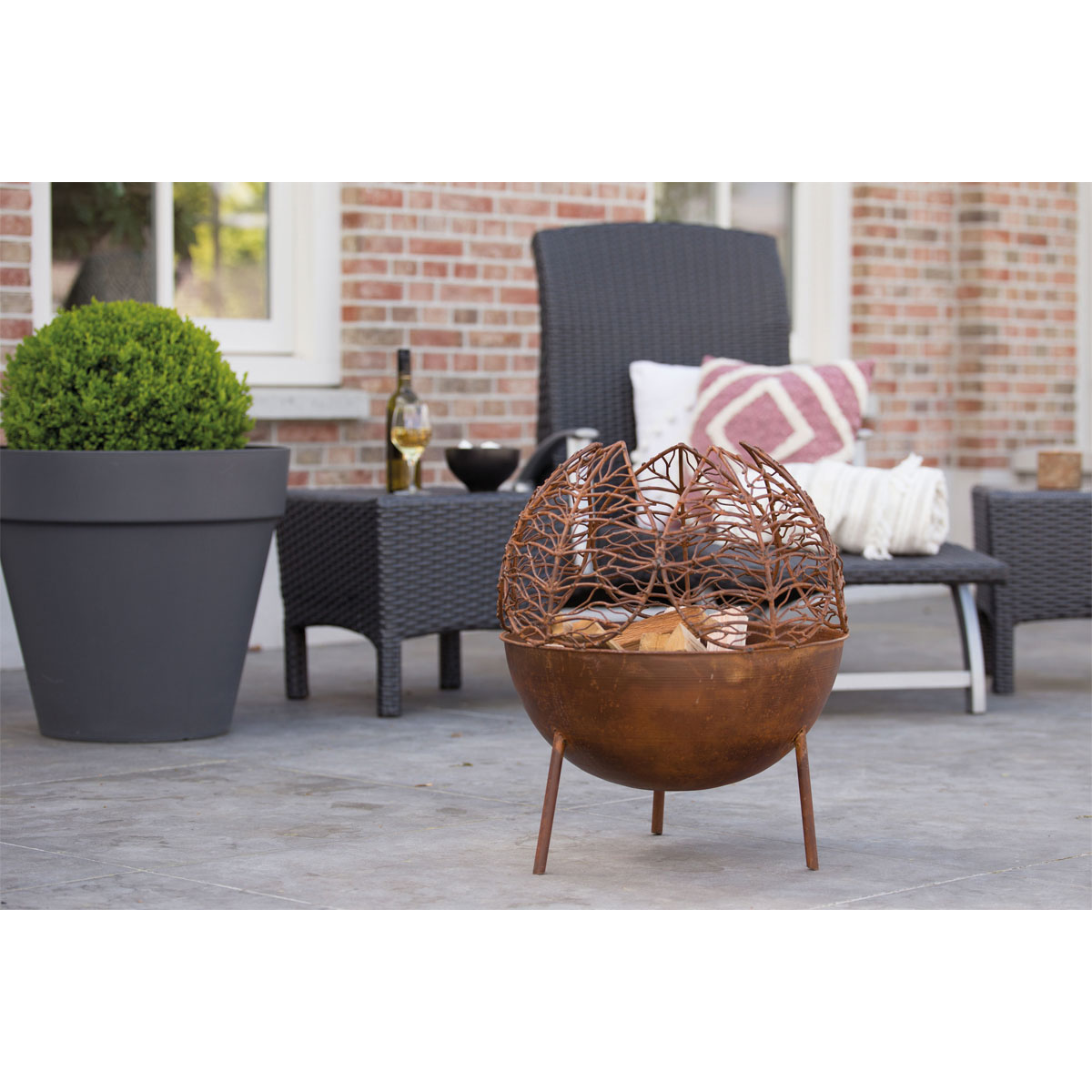 REDFIRE Feuerkorb Narfi handgefertigt Stahl Bild 1