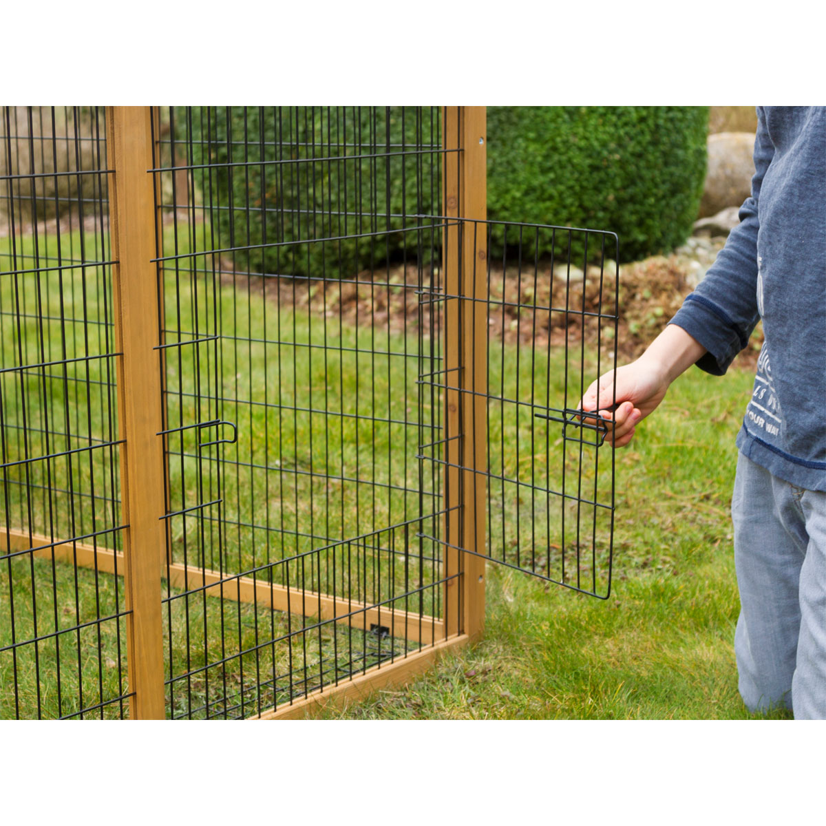 Freilaufgehege 220 x 115 x 75 cm braun Bild 3