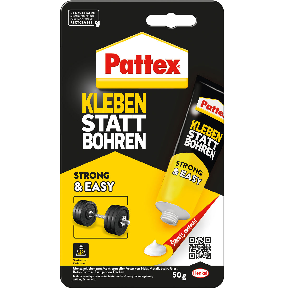Pattex Montagekleber Kleben statt Bohren 50 g Bild 2