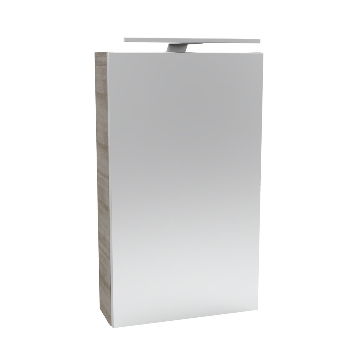 Fackelmann  Gäste-WC Spiegelschrank links SBC 400 x 680 x 153 mm Graueiche