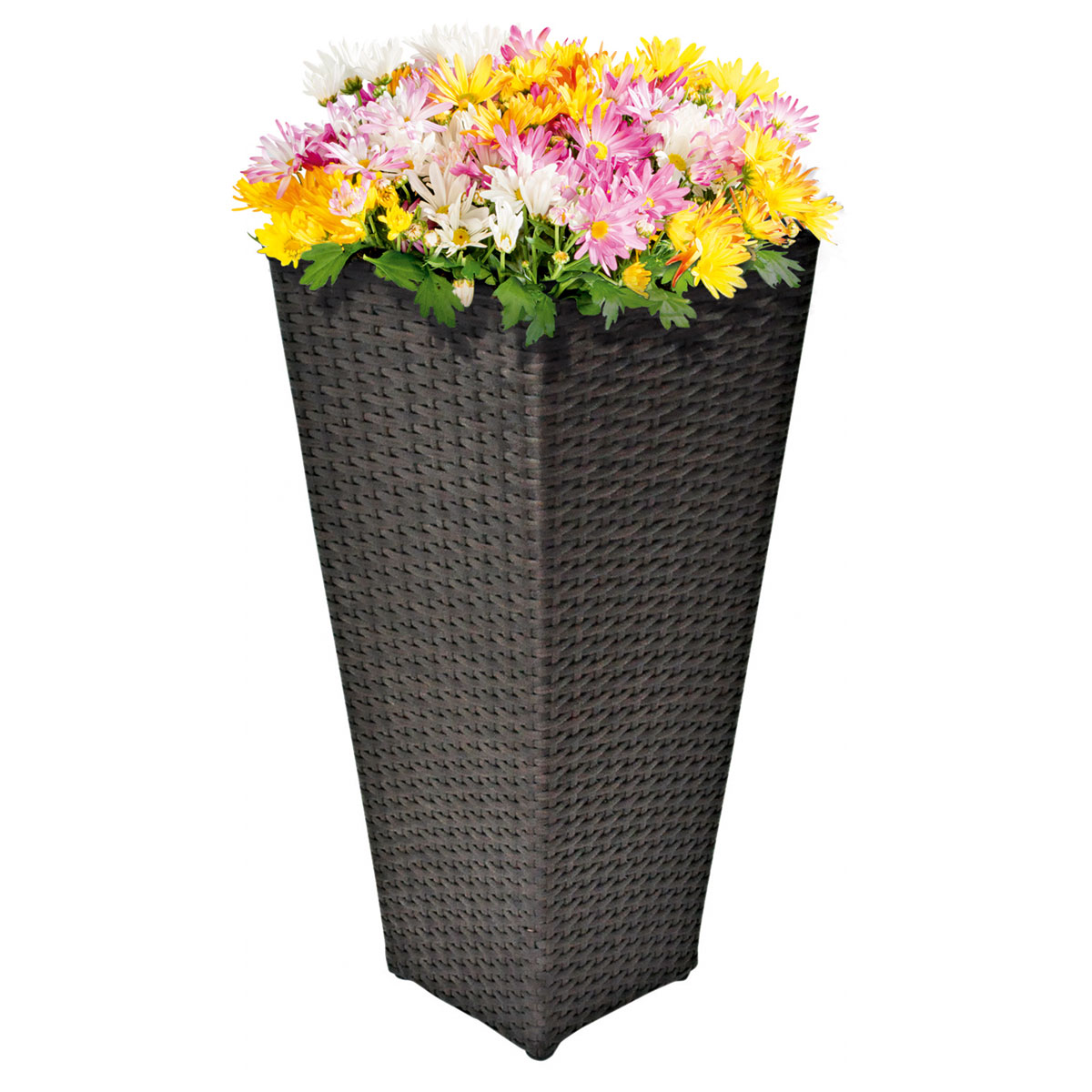 Haveson Rattangefäß-Set Lotus 28 x 28 x 60 cm braun/grau Bild 2