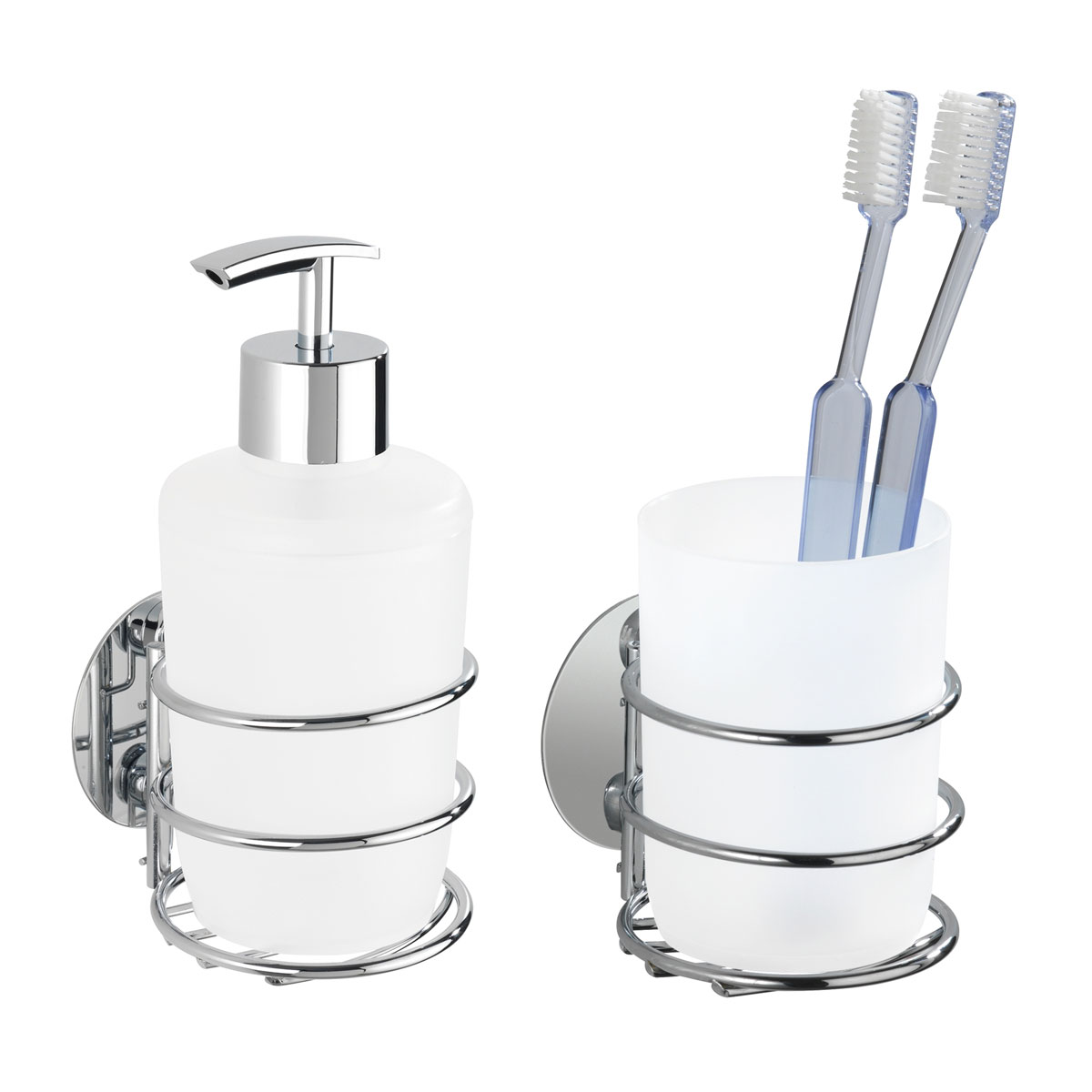 Wenko  Turbo-Loc Seifenspender und Zahnputzbecher Befestigen ohne bohren Bild 1