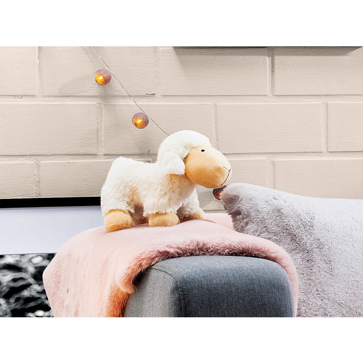 Stofftier Smil naturweiß 20 cm