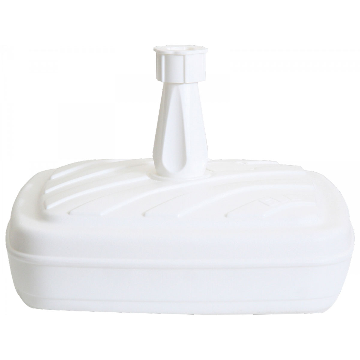 Schirmständer 14 L weiß befüllbar 42 x 42 x 25 cm Kunststoff