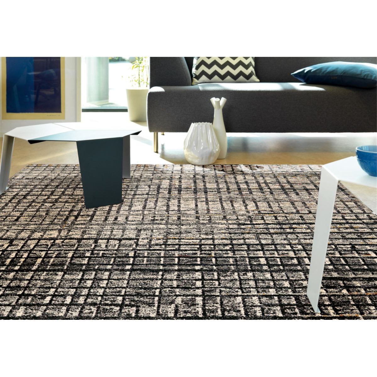 Topaz 5400 Grau / Schwarz 170cm x 240cm Bild 2