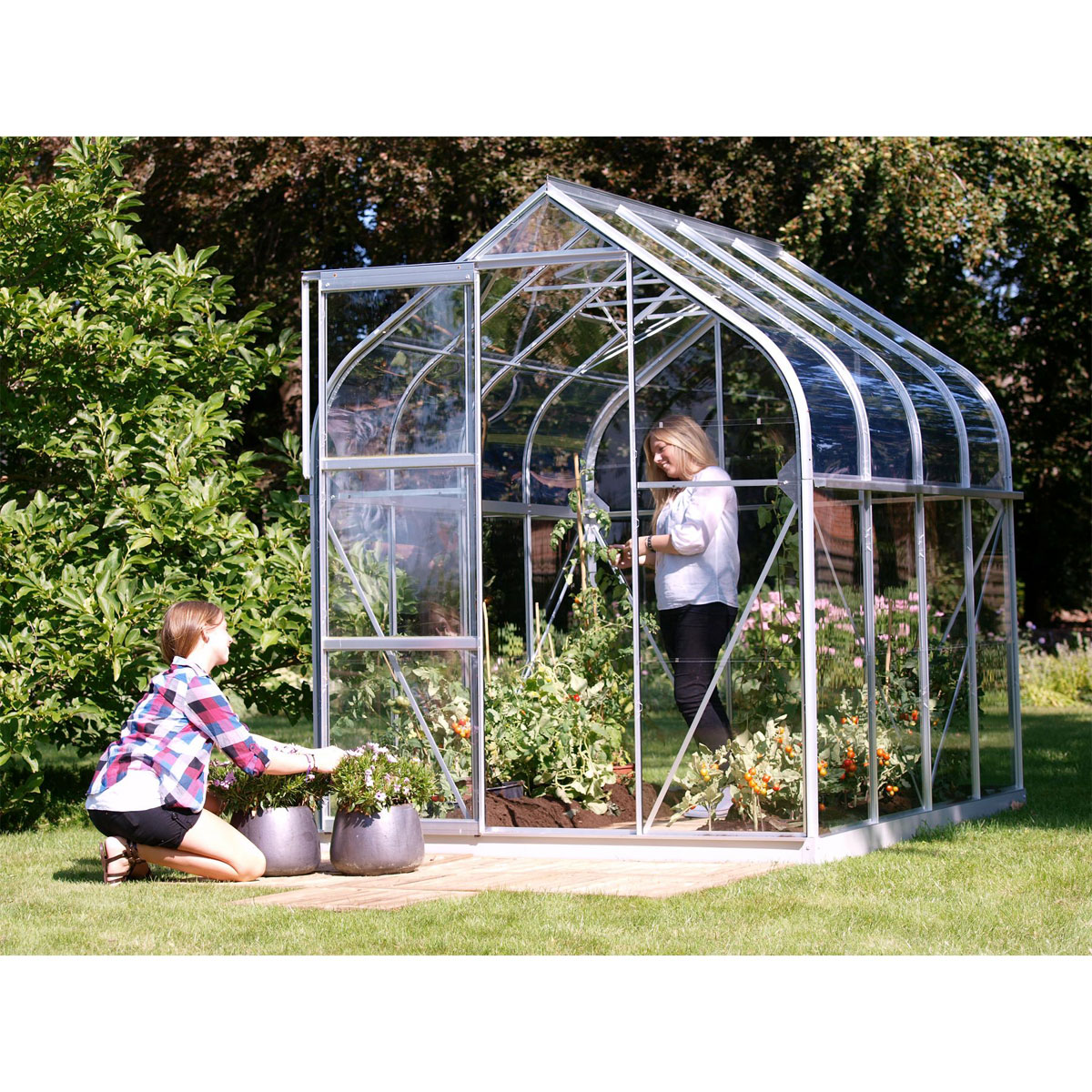 Vitavia Gewächshaus Orion 5000 5m² silber Bild 2