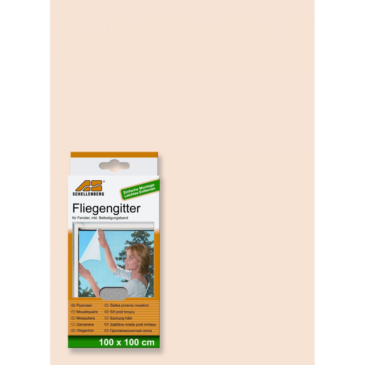 Schellenberg Fliegengitter 100 x 100 cm weiß