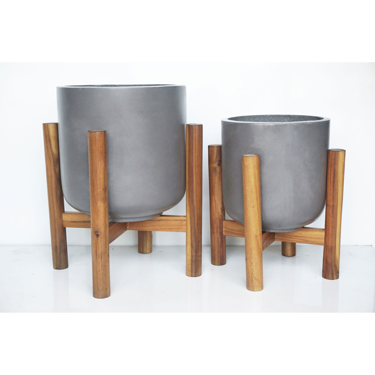 Haveson Übertopf Stockholm M Durchmesser 27 x 39 cm creme