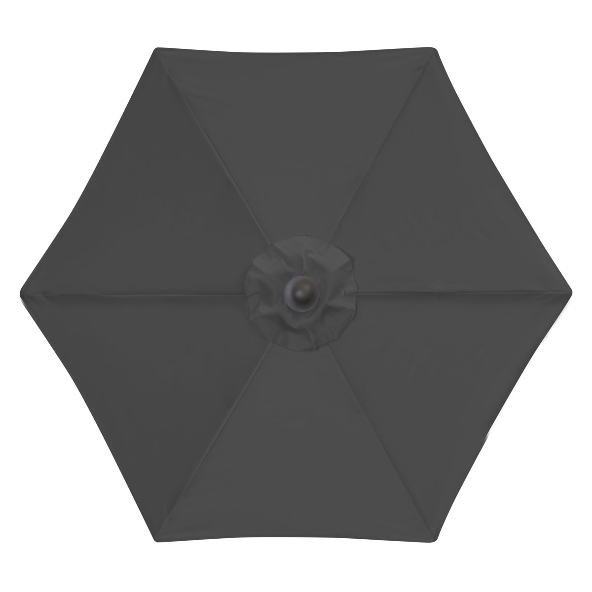 Doppler Kurbelschirm Basic Lift Neo 180 180 cm 6-teilig mit Höhenverstellung anthrazit Bild 4