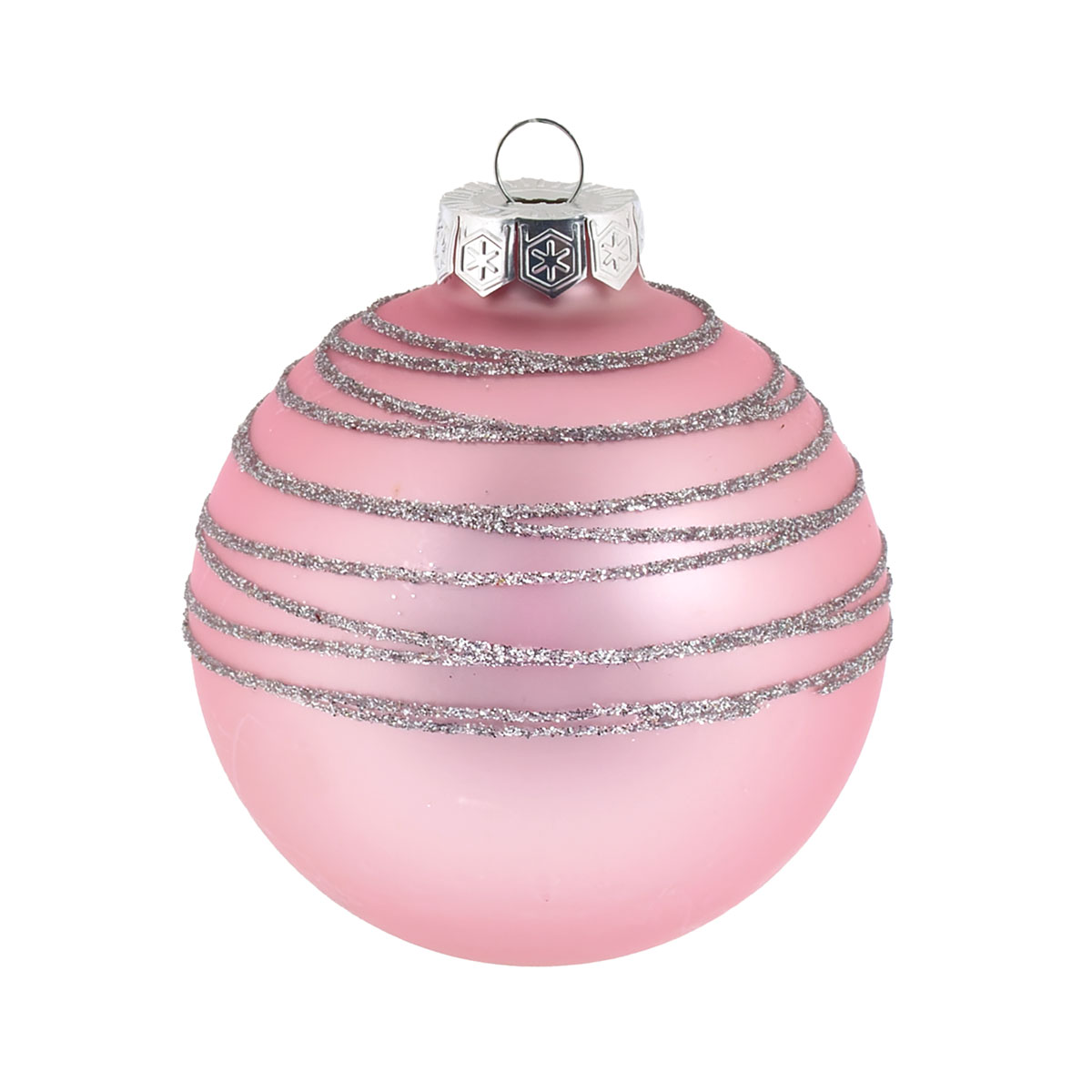 Ambientis Dekorierte Kugel Rosa-matt Bild 2