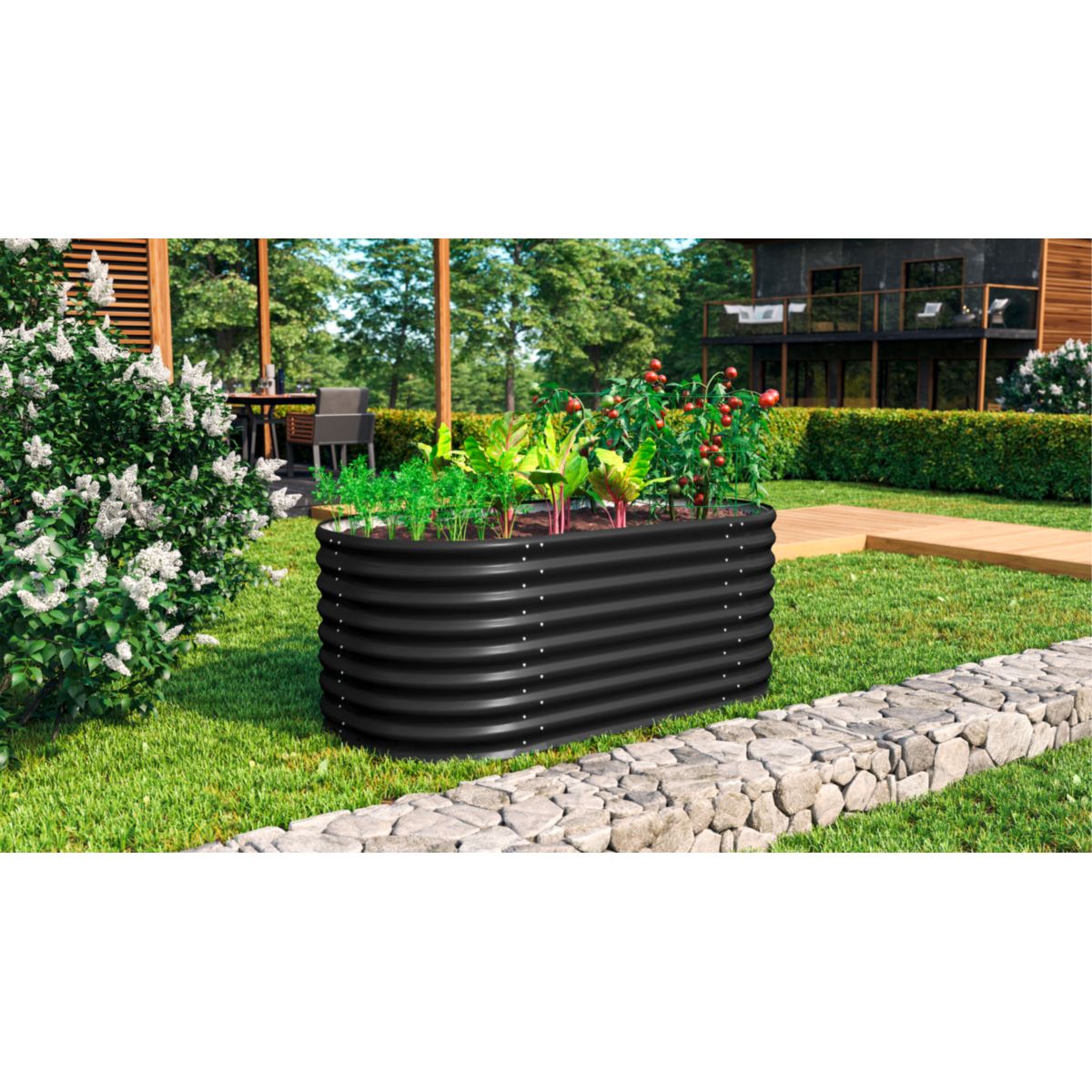 Vitavia Hochbeet „Terra“, schwarz