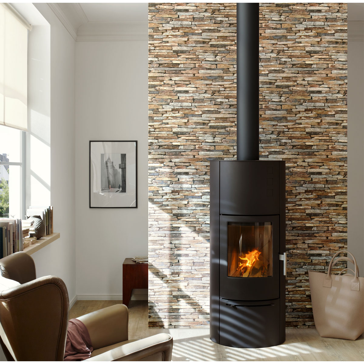 AS Creation  Vliestapete Elements Steinoptik Naturstein 3D braun 10,05m x 0,53m Bild 4