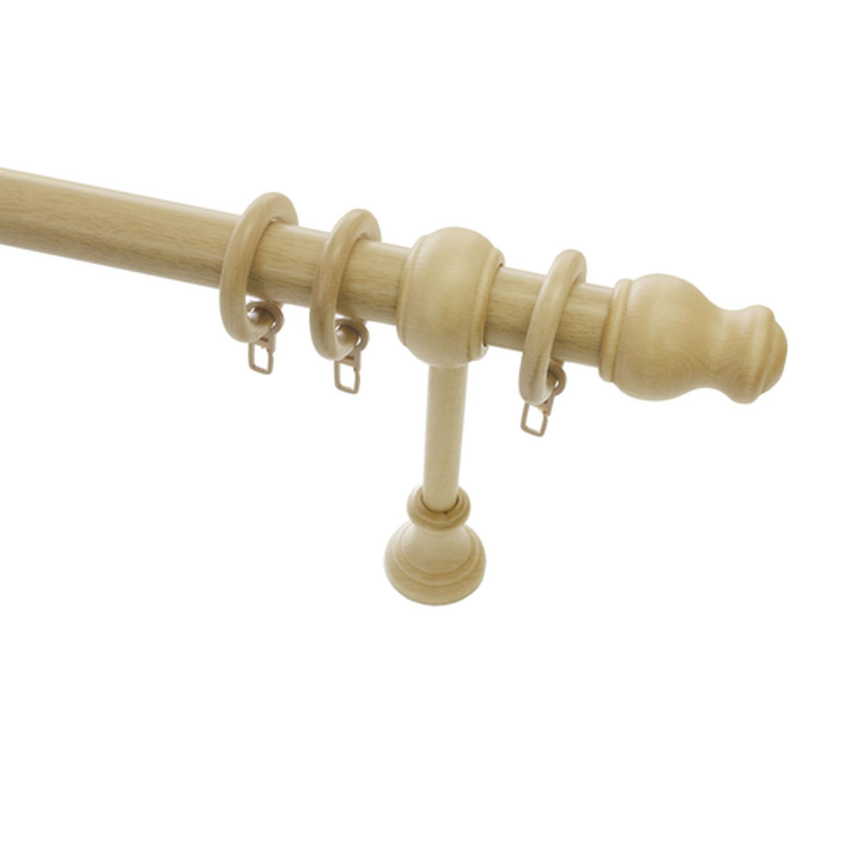 Gardinia Gardinenstange Lugano Classic Durchmesser 28 mm 120 cm Natur