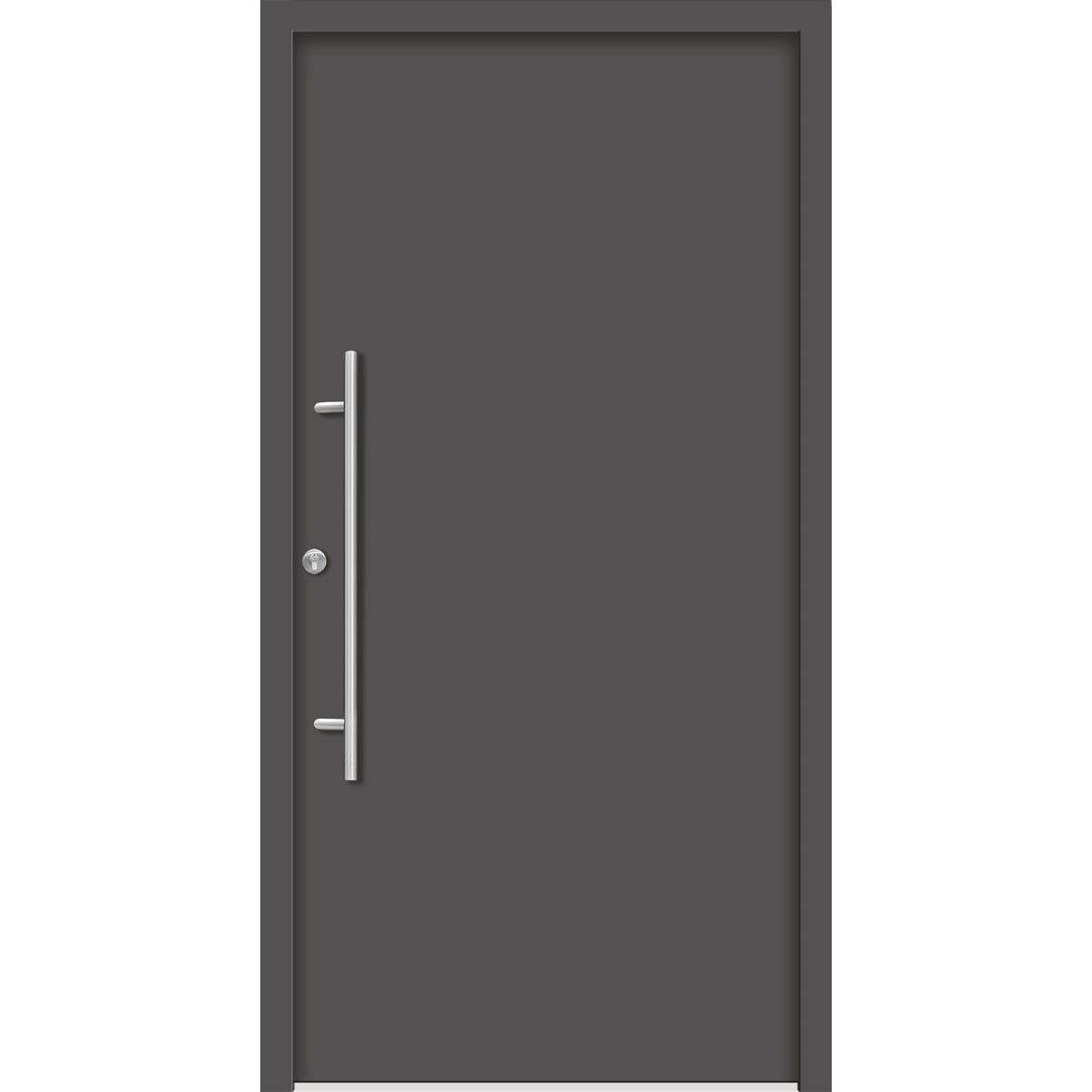 SplenDoor  Premium-Haustür Passivedoor Ribe energiesparend anthrazit 100 x 200 cm links