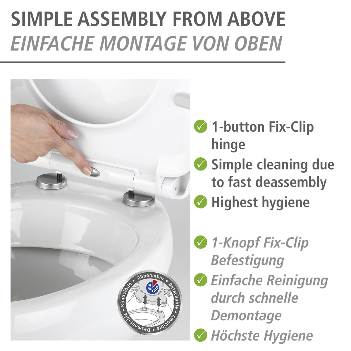 Wenko WC-Sitz Softness antibakteriell Bild 3