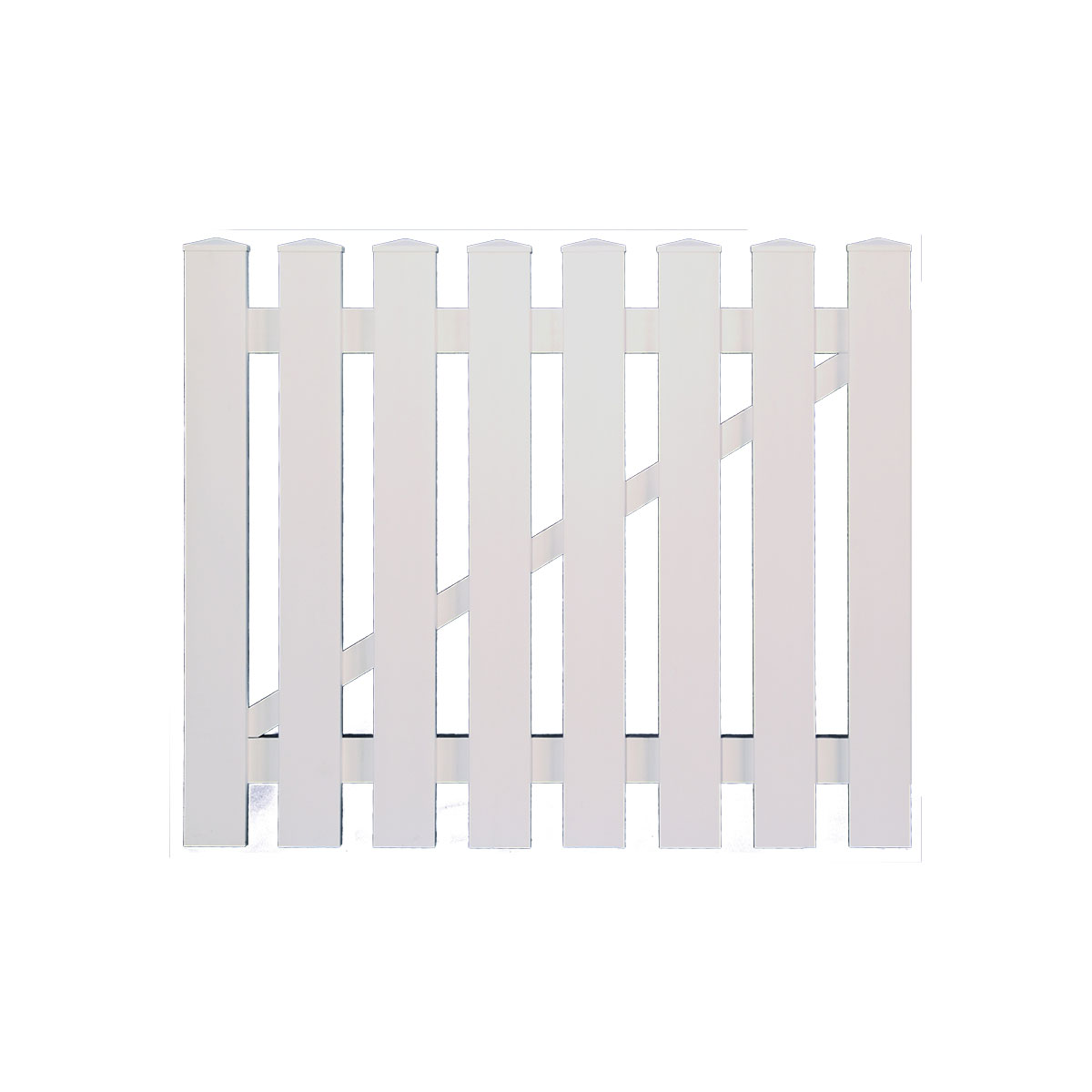 TETZNER & JENTZSCH Vorgartentor „LIGHTLINE“, weiß, 100x80 cm, inklusive Beschläge