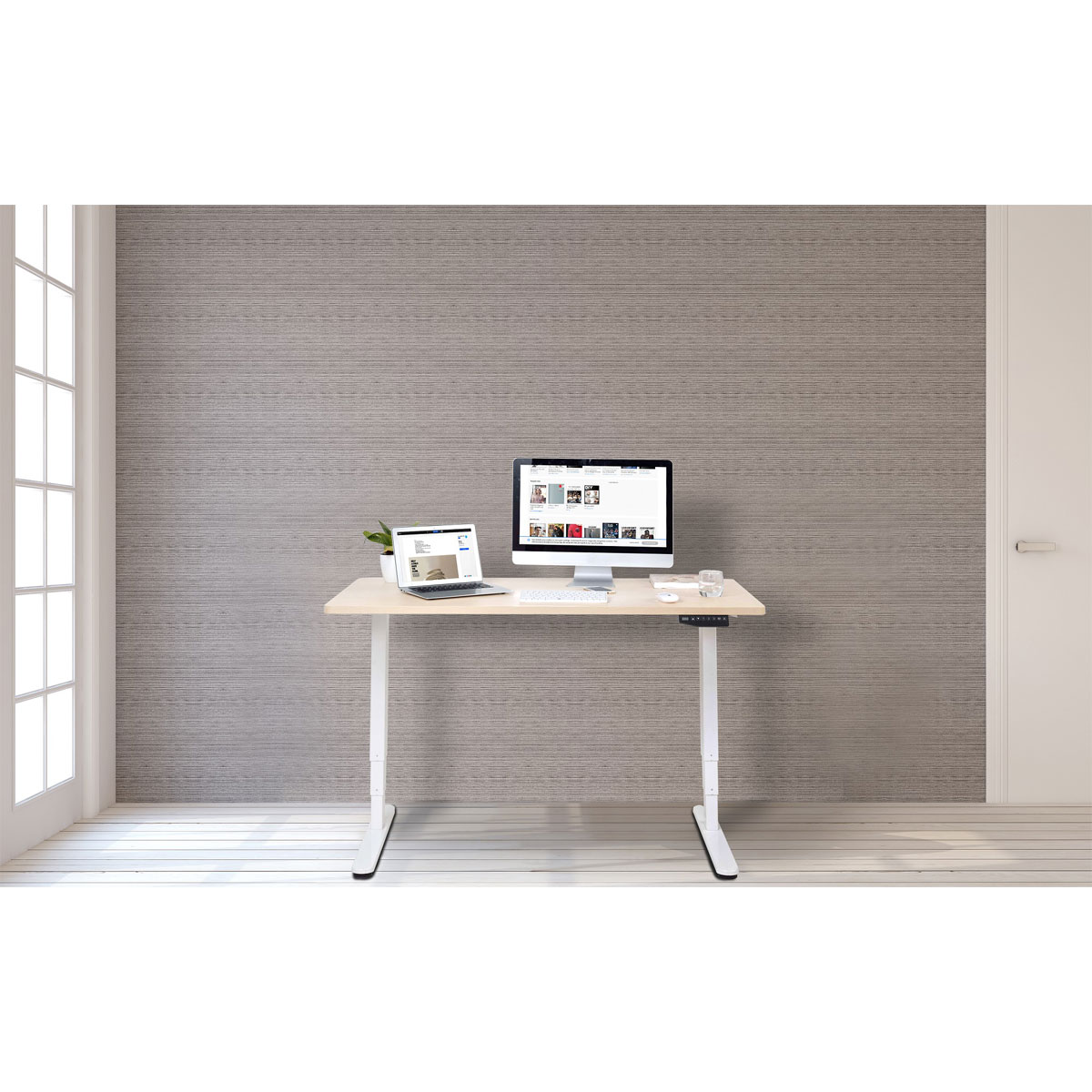 Better Home elektrisch höhenverstellbares Schreibtischgestell FlexiDesk DM2 Dual Motor Bild 6