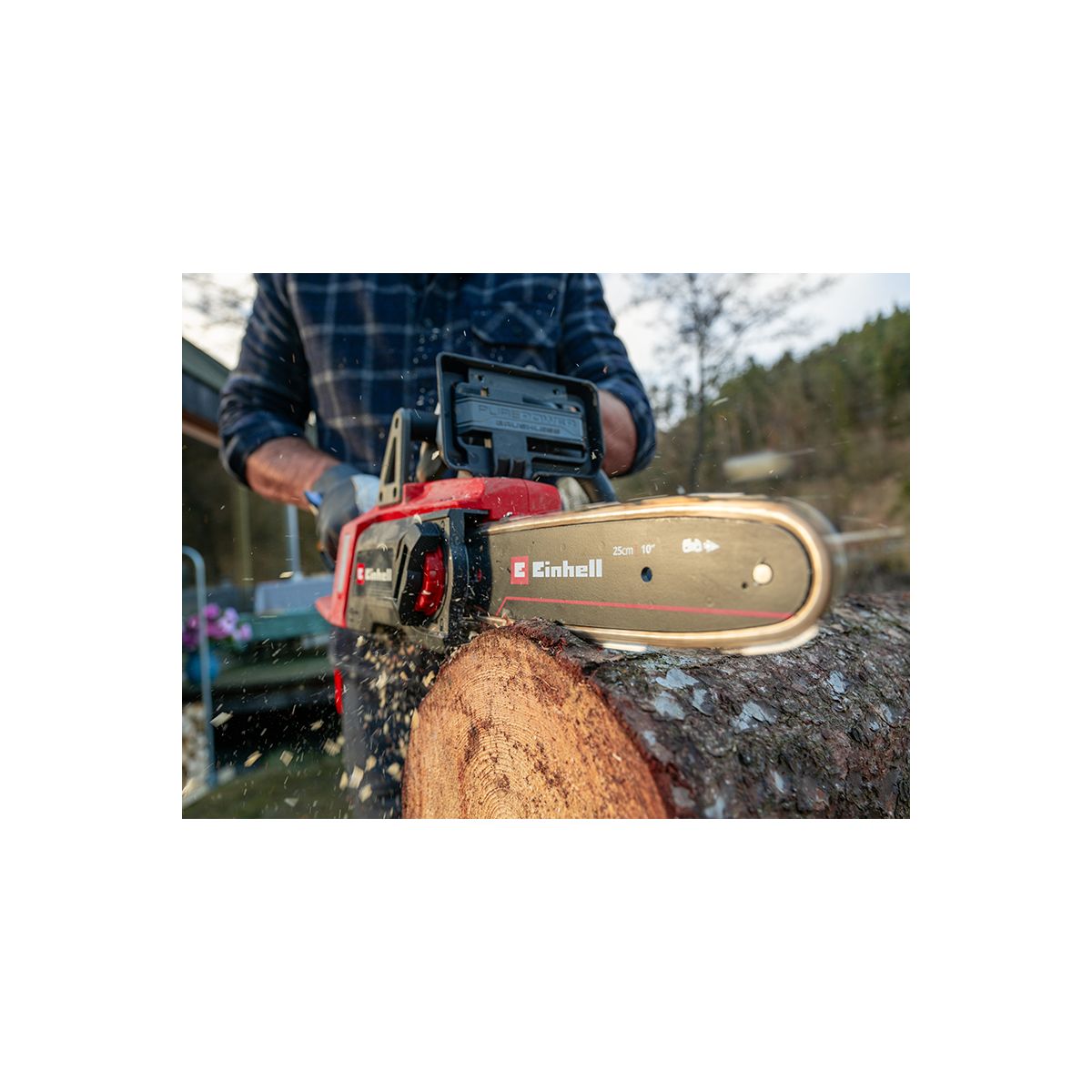 Einhell Akku-Kettensäge GE-LC 18/25 Li BL-Solo Bild 8