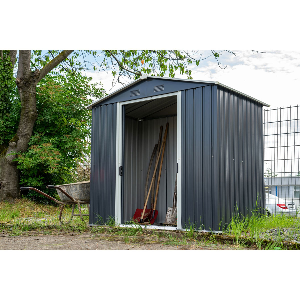 Pergart Gerätehaus Dresden II 3,6m² weiß Bild 4