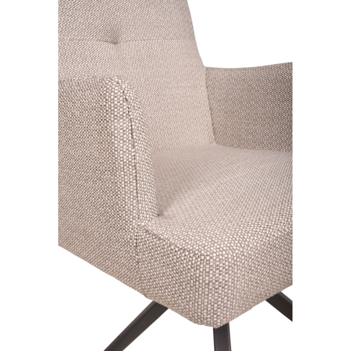 Garden Pleasure Drehstuhl ZEVIO, hellgrau, 2er Set Rostfreier Stahl, pulverbesch. Bild 4