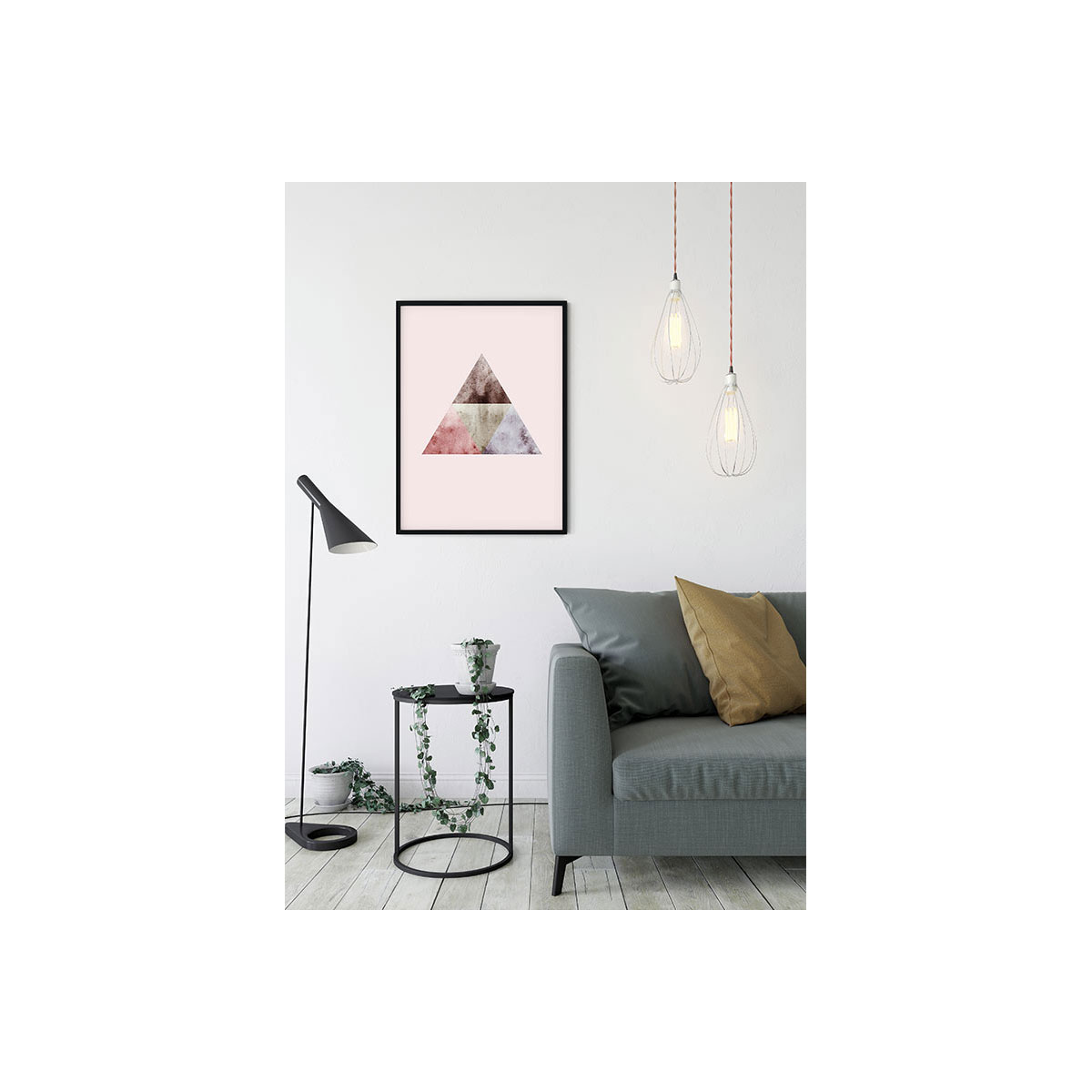 Komar  Wandbild Triangles Top Red 50x70 cm Bild 5