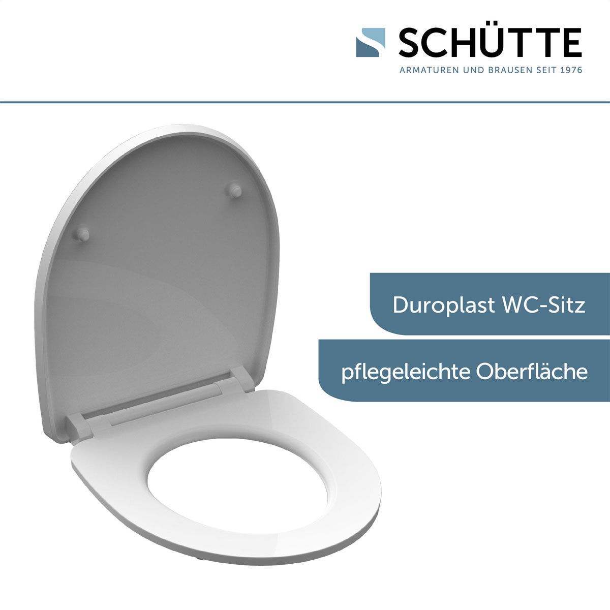Schütte Duroplast HG WC-Sitz ROUND DIPS mit Absenkautomatik und Schnellverschluss Bild 4