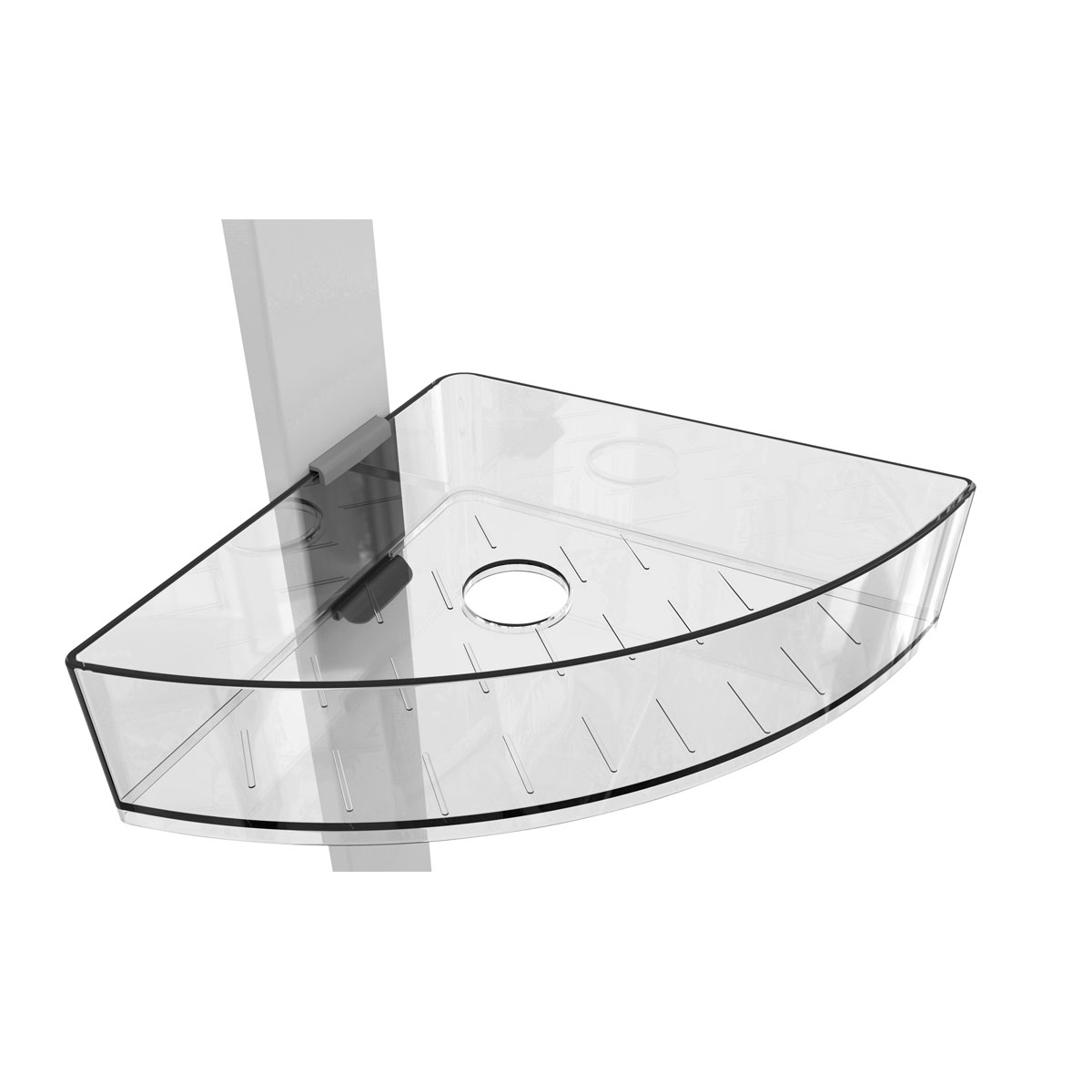 Wenko  Eck-Duschcaddy Premium mit 2 Ablagen und Edelstahl-Haken Bild 5