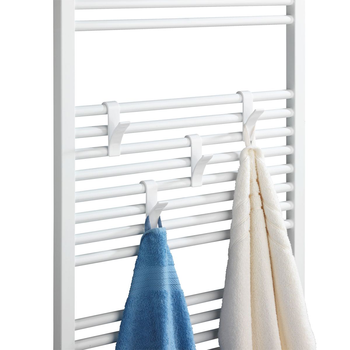 Wenko Haken für Handtuchheizkörper weiß 2er Set Bild 7