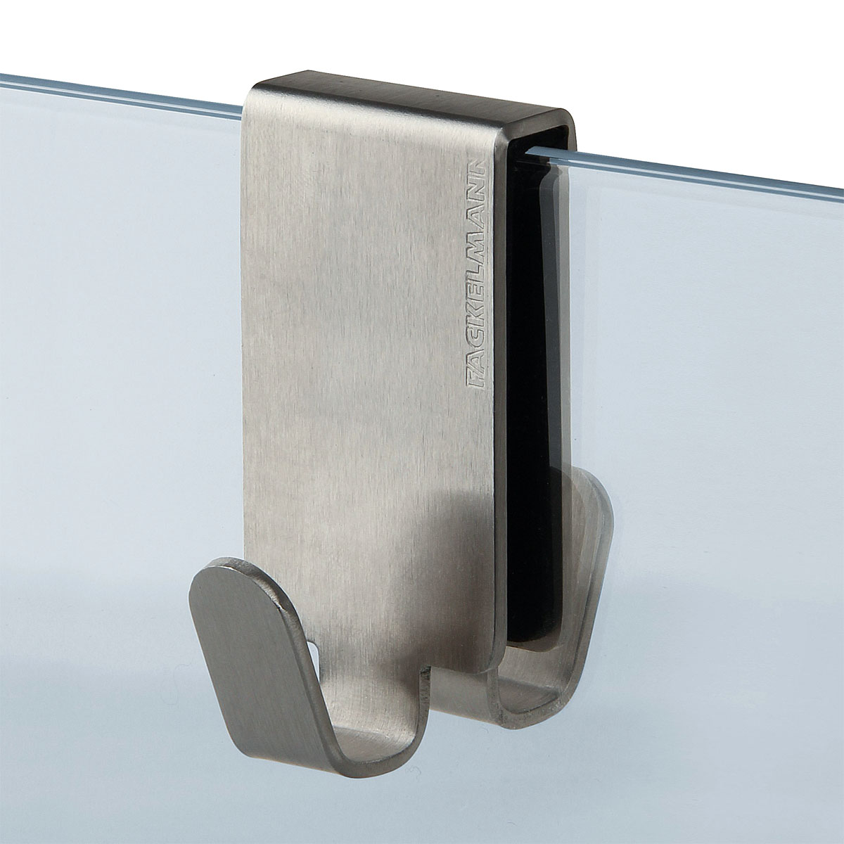 Fackelmann Doppelhaken für Glasduschwand Edelstahl Bild 3