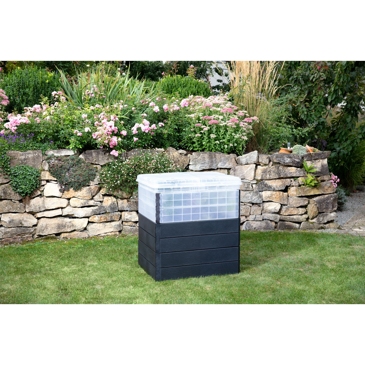 Garantia Hochbeet ERGO QUADRO TurboPlus M 85 Stone inkl FLORA Bild 5