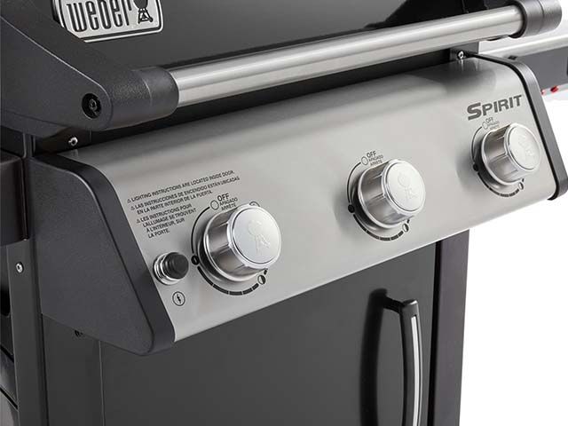 Spirit-grill Nahaufnahme Regler