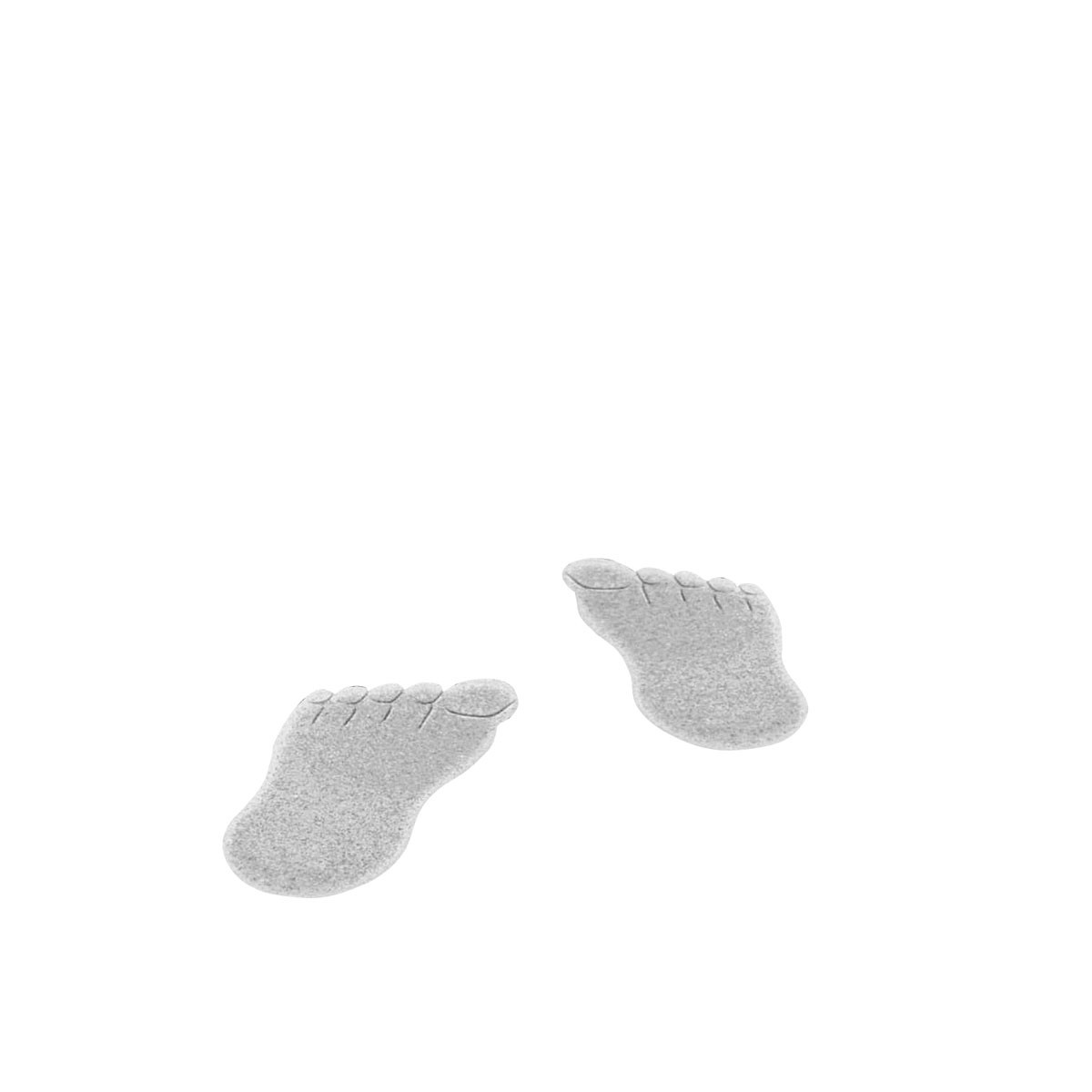 Bodenfüße Feet grau 53 x 30 cm